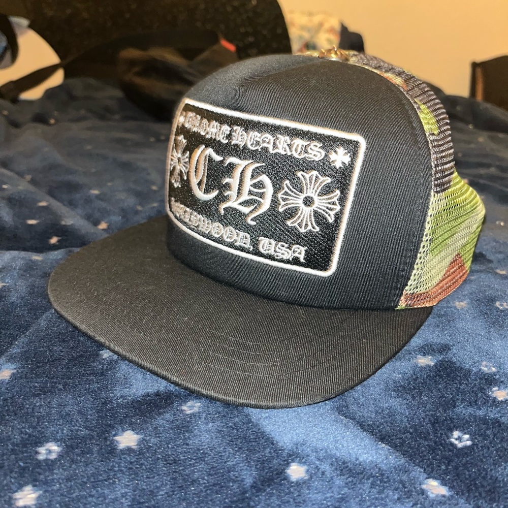 Chrome Hearts Camo Trucker Hat